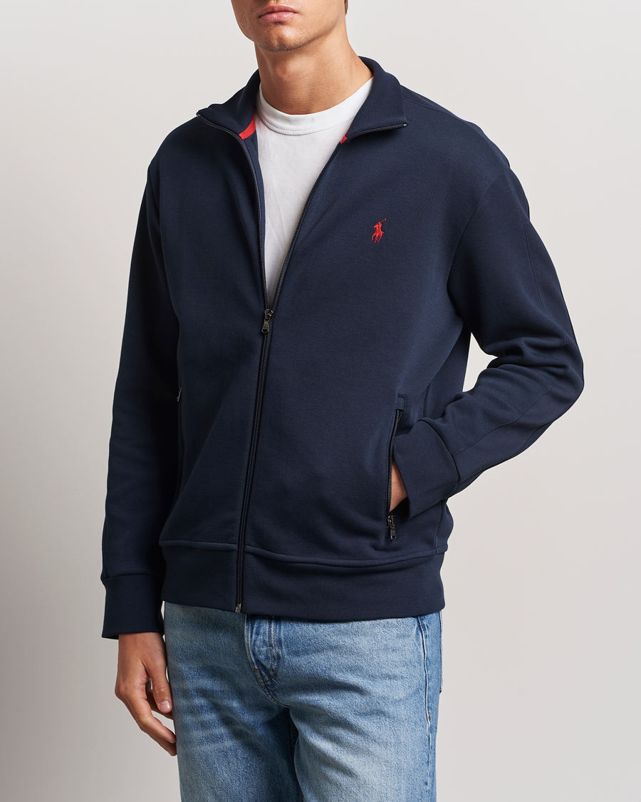Hombres | Jerséis y prendas de punto | Polo Ralph Lauren | Tech Double Knit Full Zip Aviator Navy