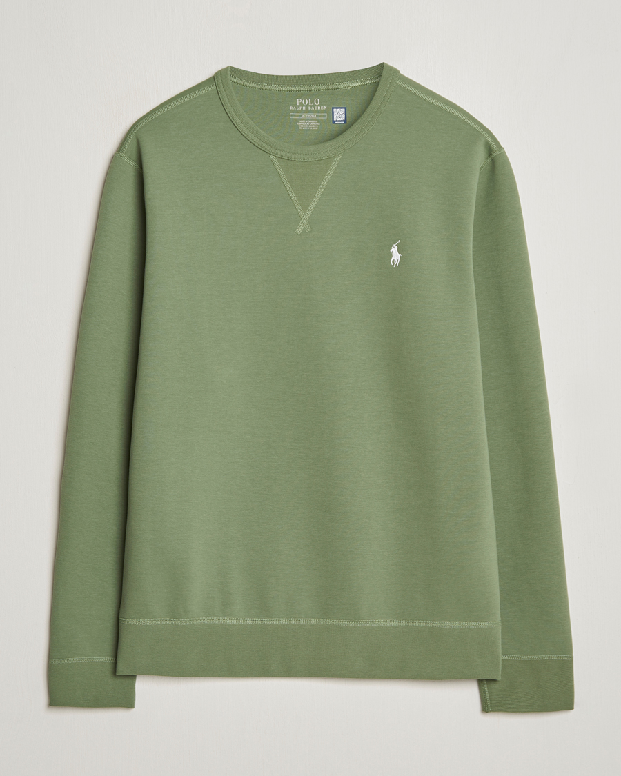 Hombres | Jerséis y prendas de punto | Polo Ralph Lauren | Tech Double Knit Crew Neck Sweatshirt Cargo Green