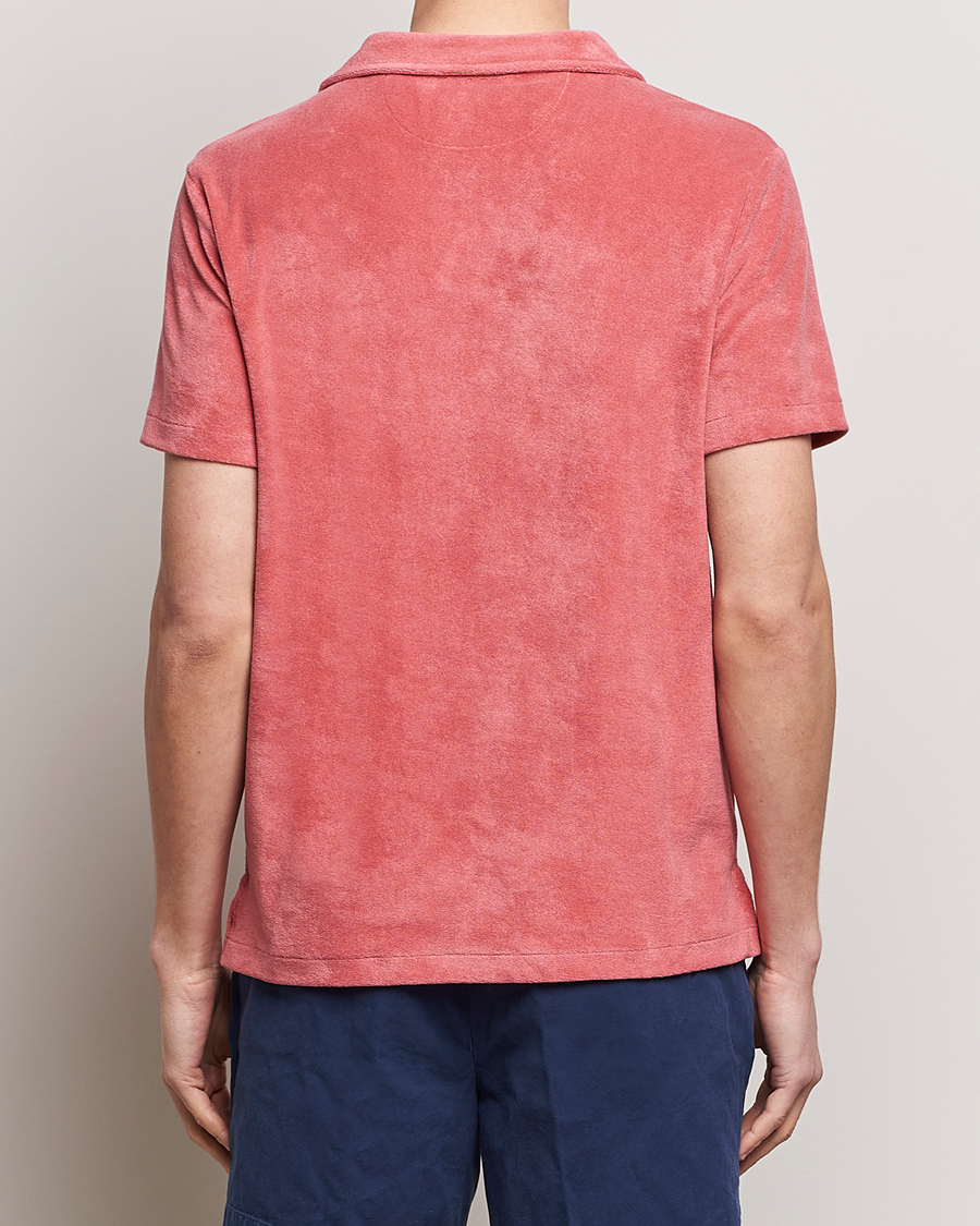 Hombres | Polos | Polo Ralph Lauren | Cotton Terry Open Collar Polo Adirondack Red