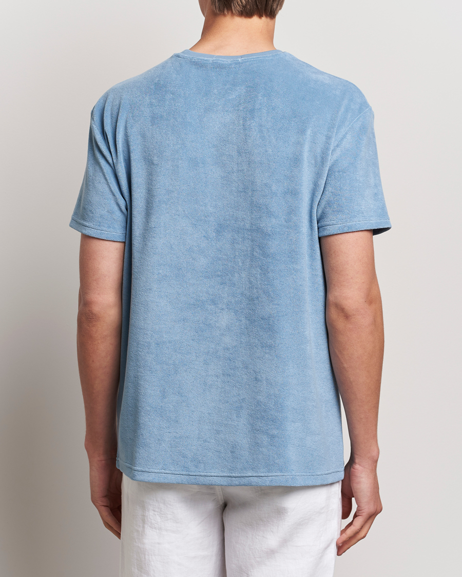 Hombres | Camisetas | Polo Ralph Lauren | Cotton Terry Crew Neck T-shirt Vessel Blue