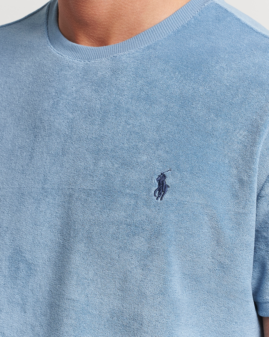 Hombres | Camisetas | Polo Ralph Lauren | Cotton Terry Crew Neck T-shirt Vessel Blue