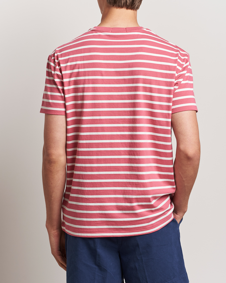 Hombres | Camisetas | Polo Ralph Lauren | Striped Crew Neck T-Shirt Adirondack Red/Nevis