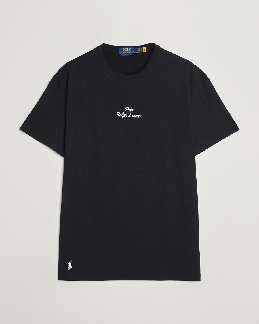 Hombres | Camisetas | Polo Ralph Lauren | Center Logo Crew Neck T-Shirt Polo Black