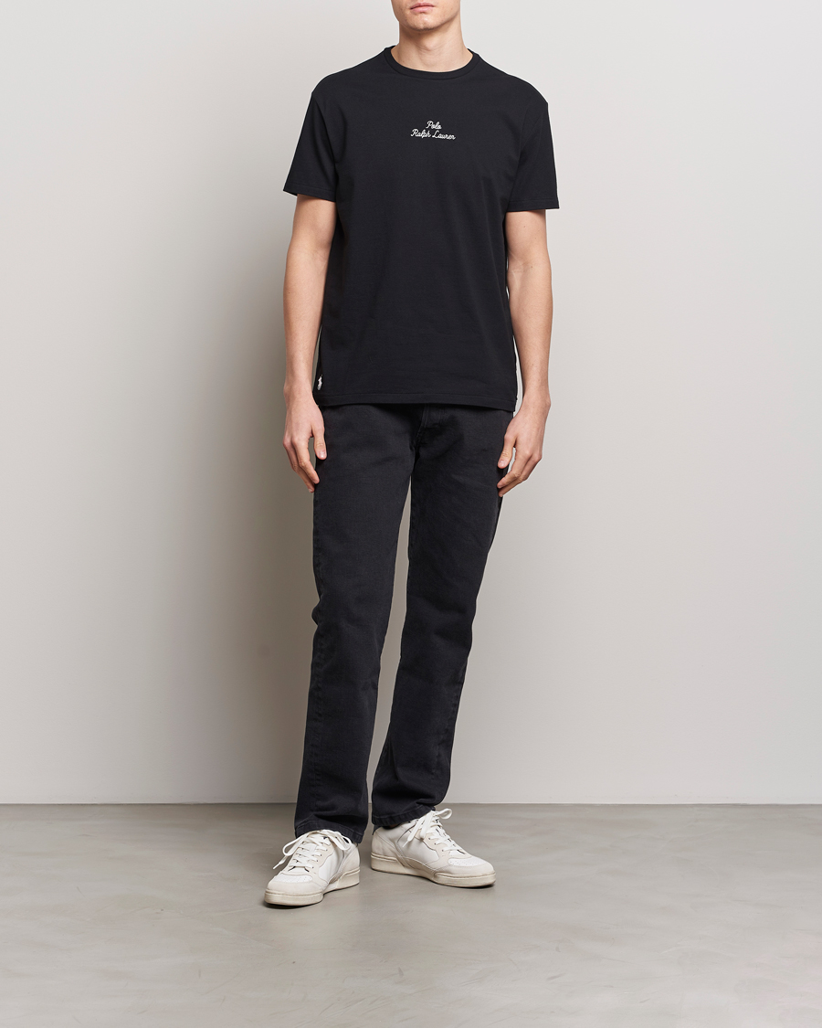 Hombres | Camisetas | Polo Ralph Lauren | Center Logo Crew Neck T-Shirt Polo Black