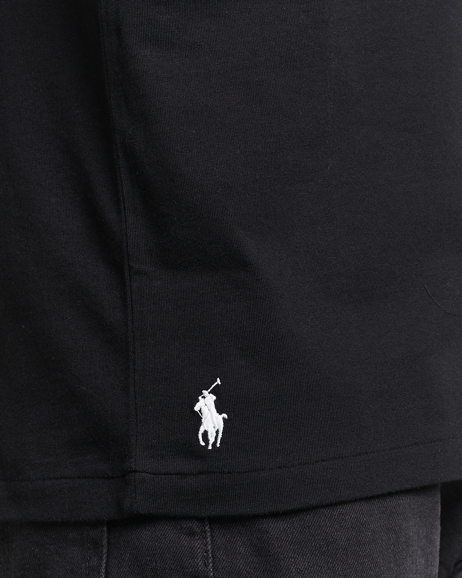 Hombres | Camisetas | Polo Ralph Lauren | Center Logo Crew Neck T-Shirt Polo Black