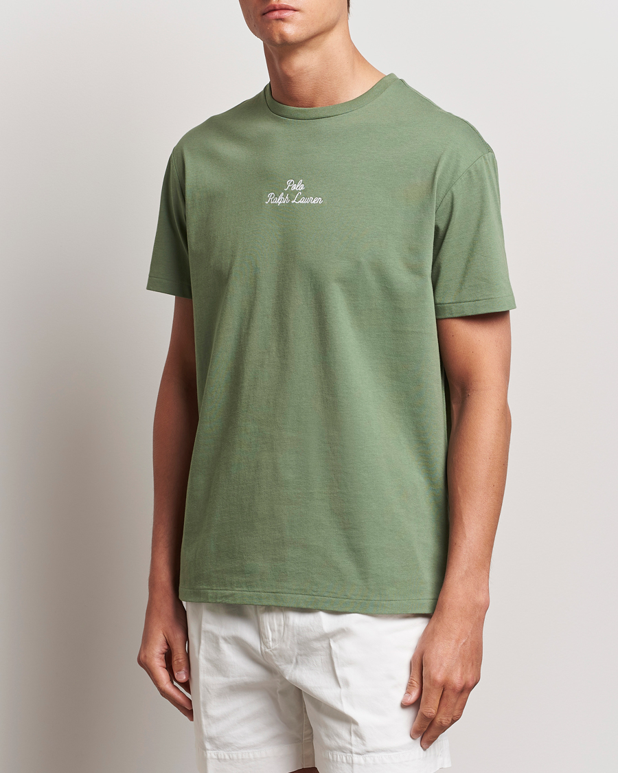 Hombres | Novedades | Polo Ralph Lauren | Center Logo Crew Neck T-Shirt Cargo Green