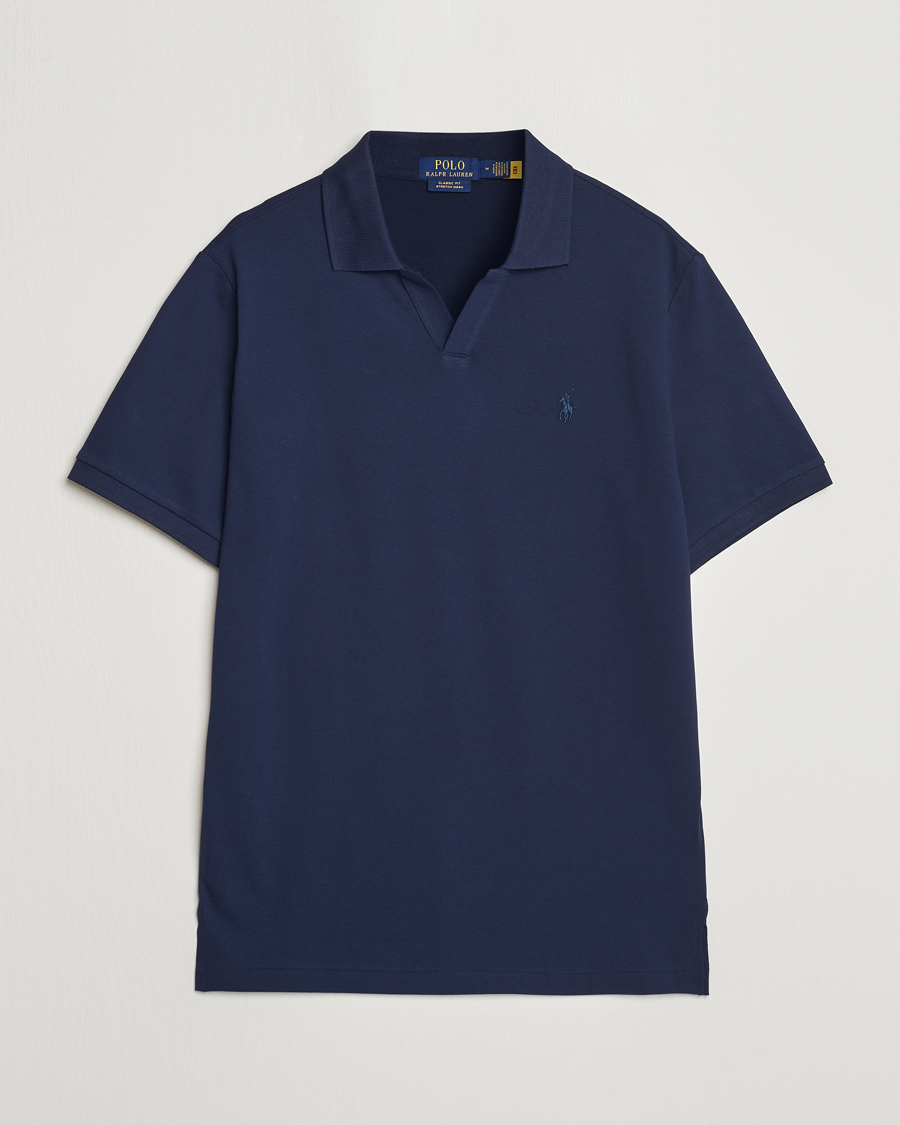 Hombres | Polos | Polo Ralph Lauren | Classic Fit Open Collar Polo Refined Navy