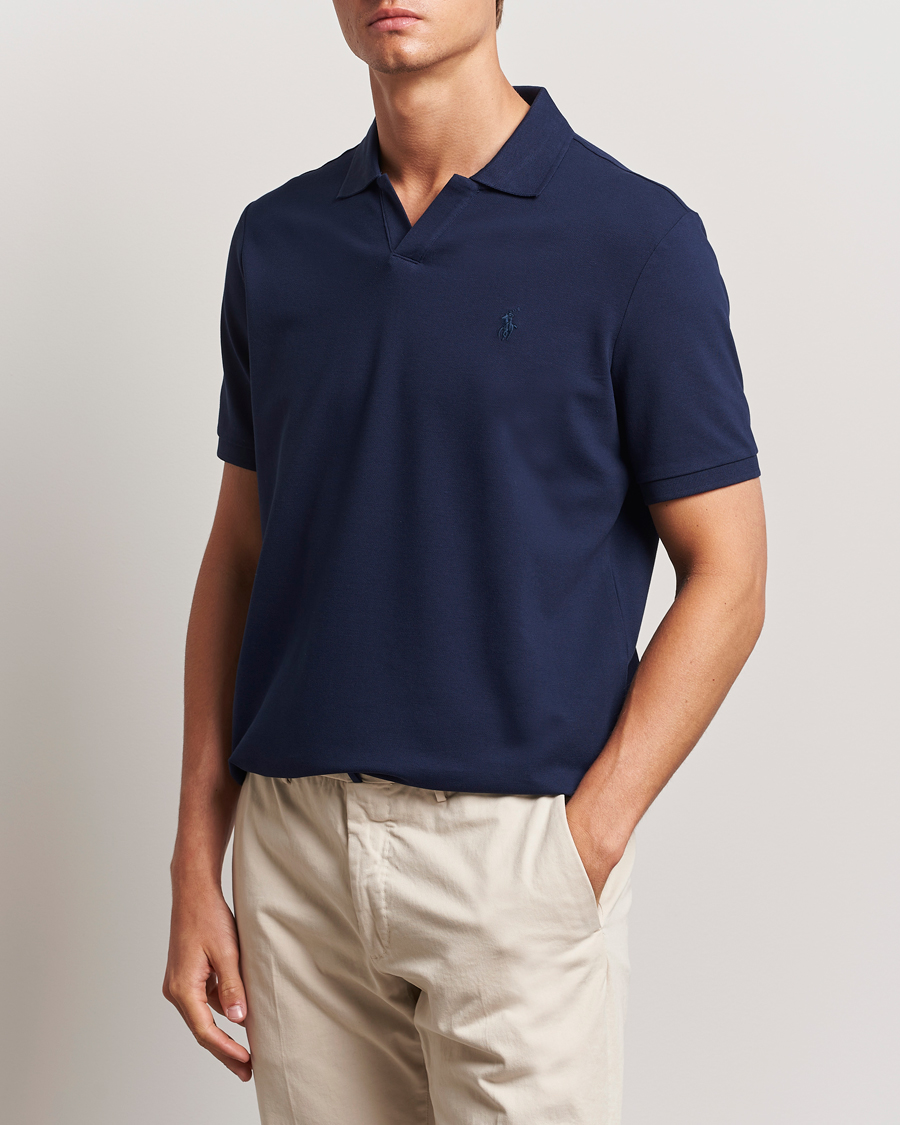 Hombres | Polos | Polo Ralph Lauren | Classic Fit Open Collar Polo Refined Navy