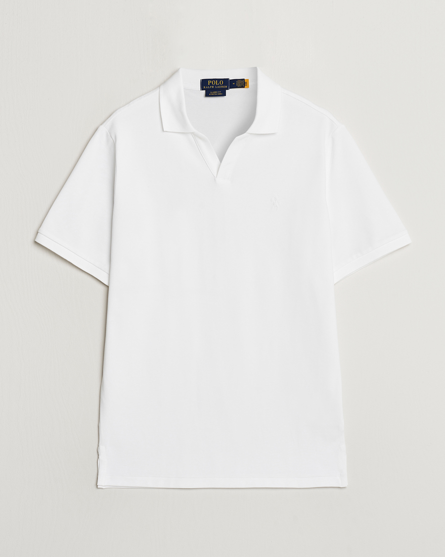 Hombres | Polos | Polo Ralph Lauren | Classic Fit Open Collar Polo White