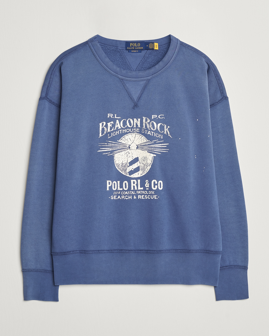 Hombres | Jerséis y prendas de punto | Polo Ralph Lauren | Graphic Fleece Sweatshirt Blue Heaven