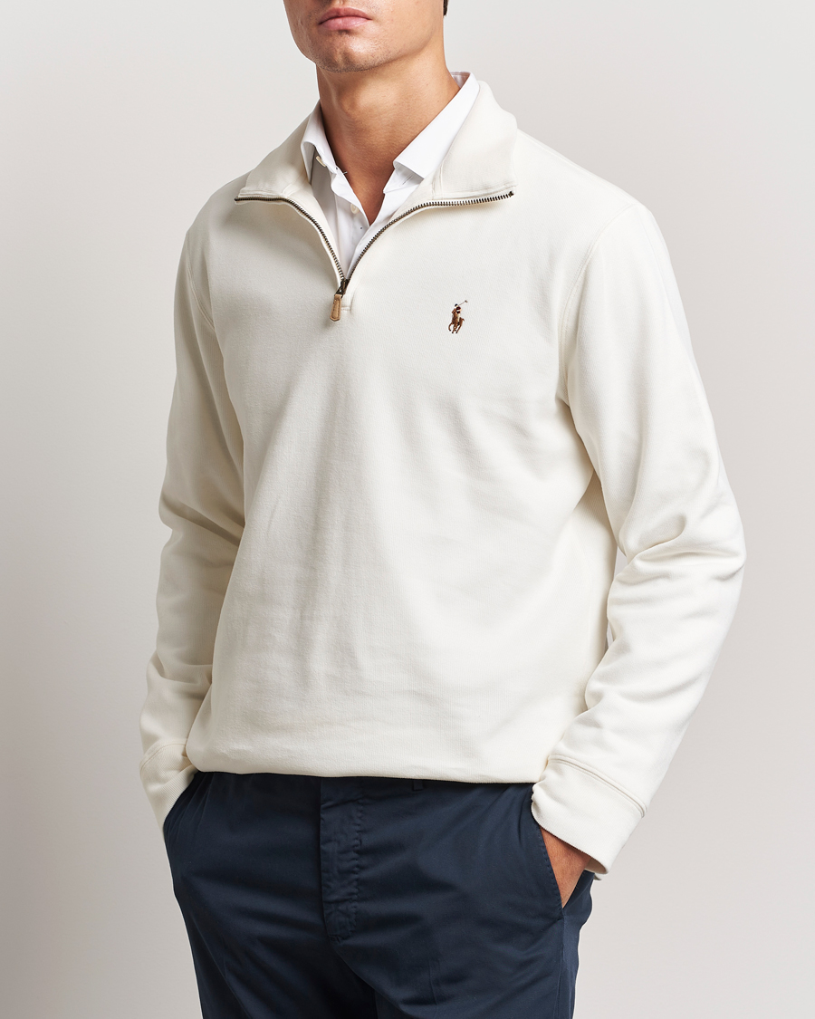 Hombres | Jerséis y prendas de punto | Polo Ralph Lauren | Double Knit Jaquard Half Zip Sweater Nevis