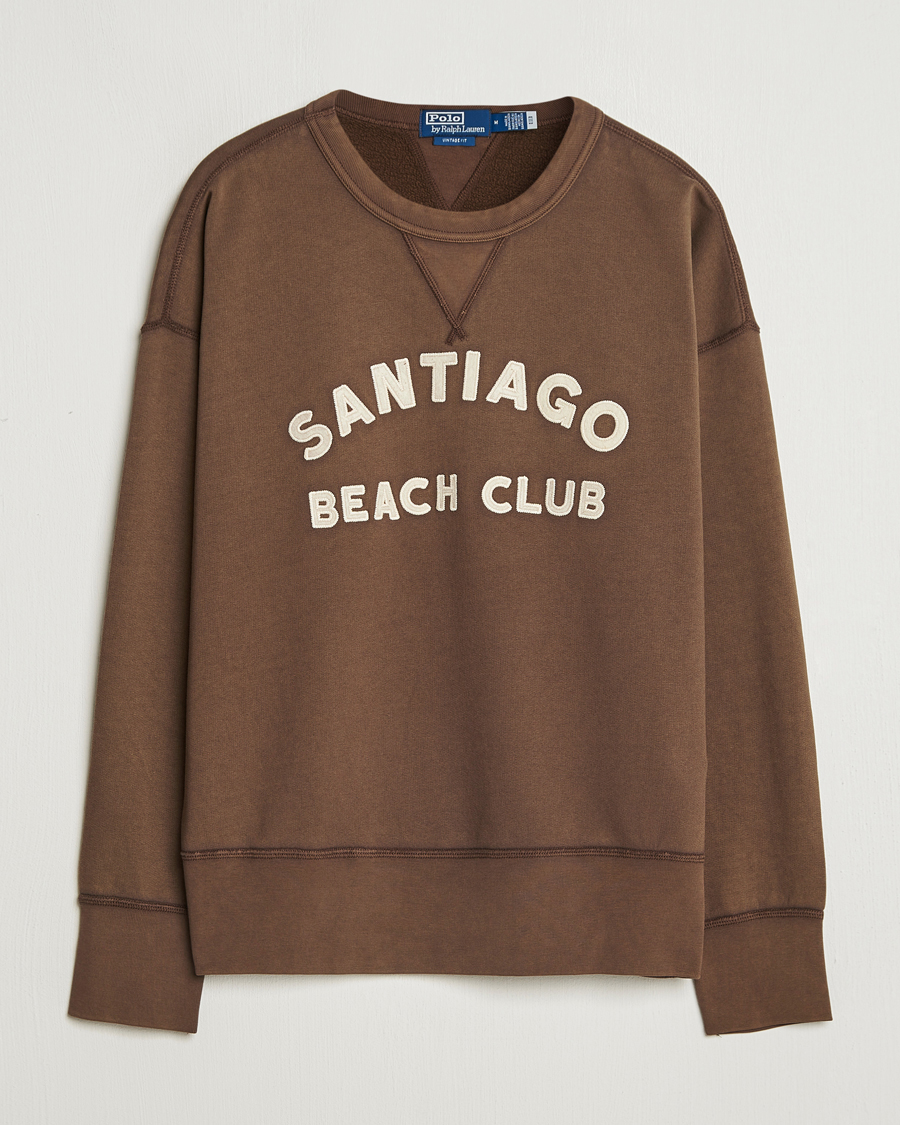 Hombres | Jerséis y prendas de punto | Polo Ralph Lauren | Graphic Vintage Fleece Sweatshirt Court Brown