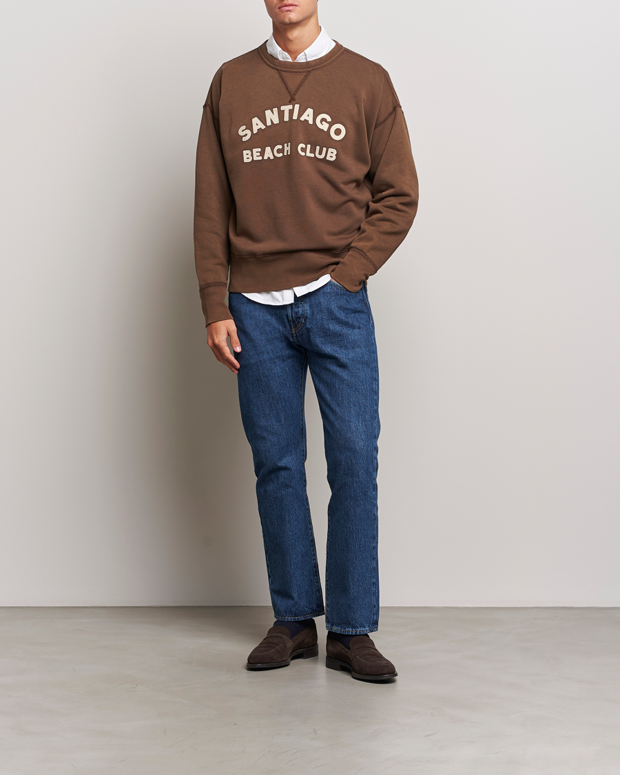 Hombres | Jerséis y prendas de punto | Polo Ralph Lauren | Graphic Vintage Fleece Sweatshirt Court Brown