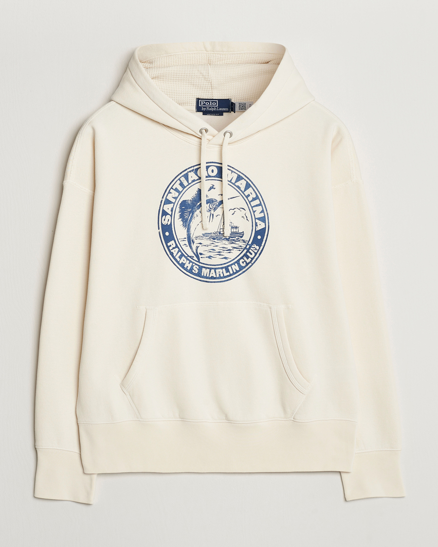 Hombres | Jerséis y prendas de punto | Polo Ralph Lauren | Graphic Vintage Fleece Hoodie Herbal Milk