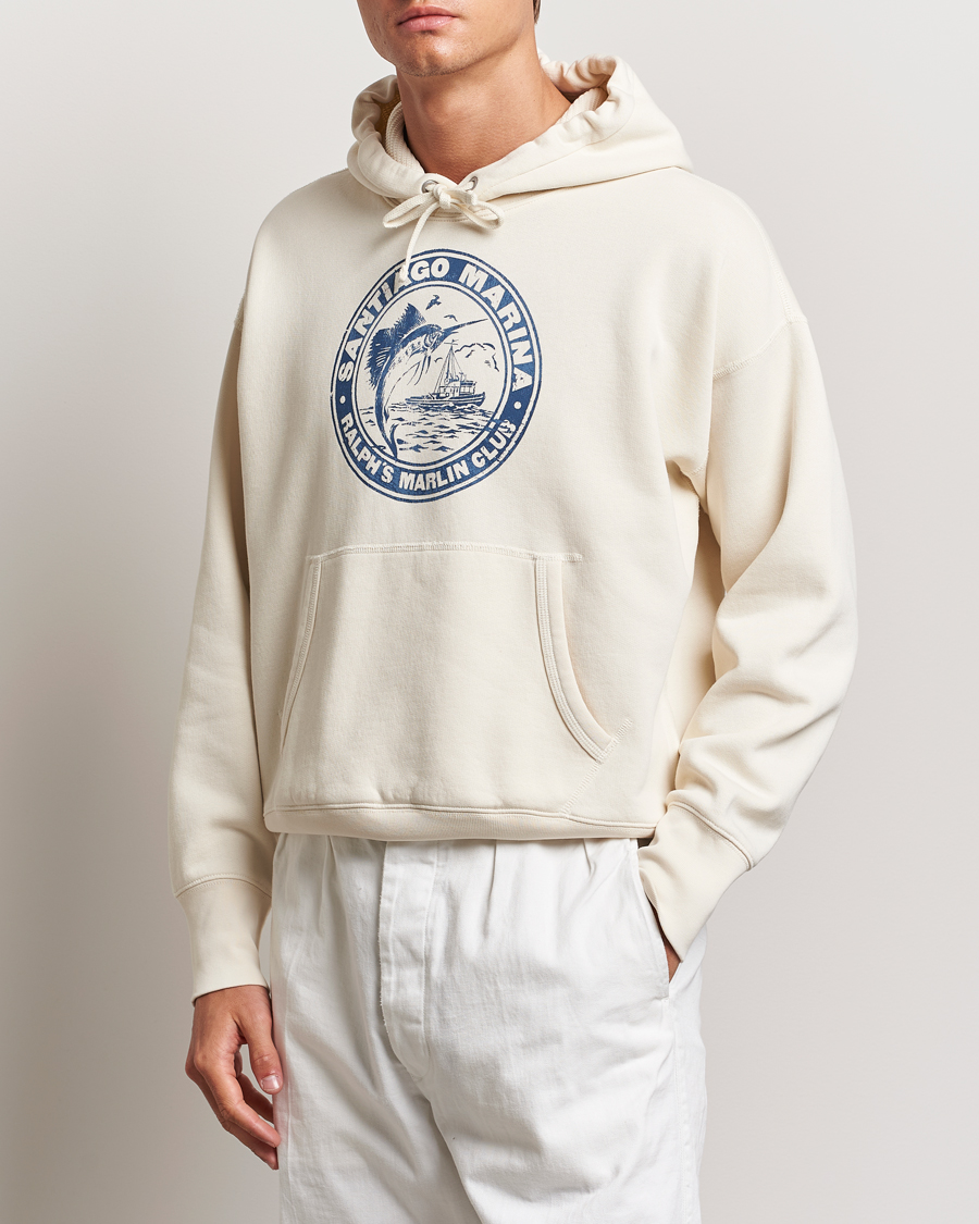 Hombres | Jerséis y prendas de punto | Polo Ralph Lauren | Graphic Vintage Fleece Hoodie Herbal Milk