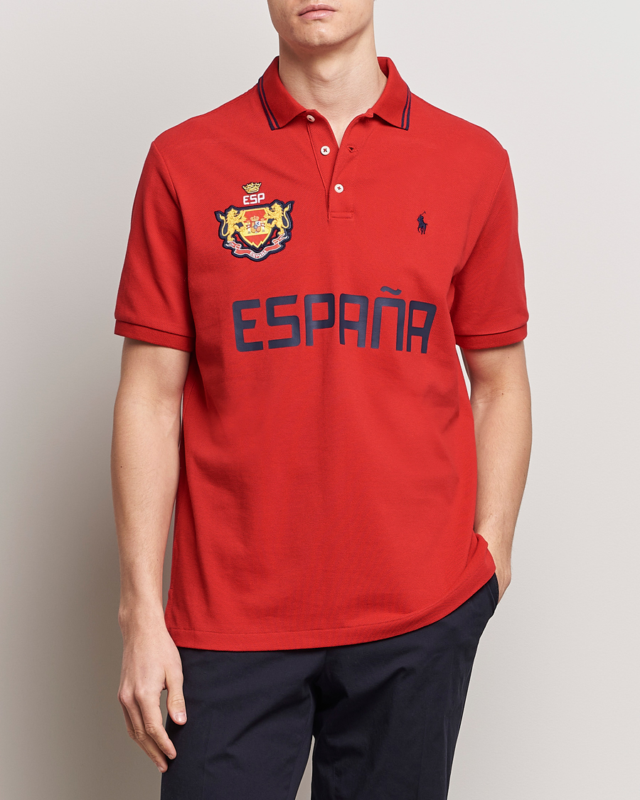 Hombres | Camisas polo de manga corta | Polo Ralph Lauren | Classic Fit Country Polo Red