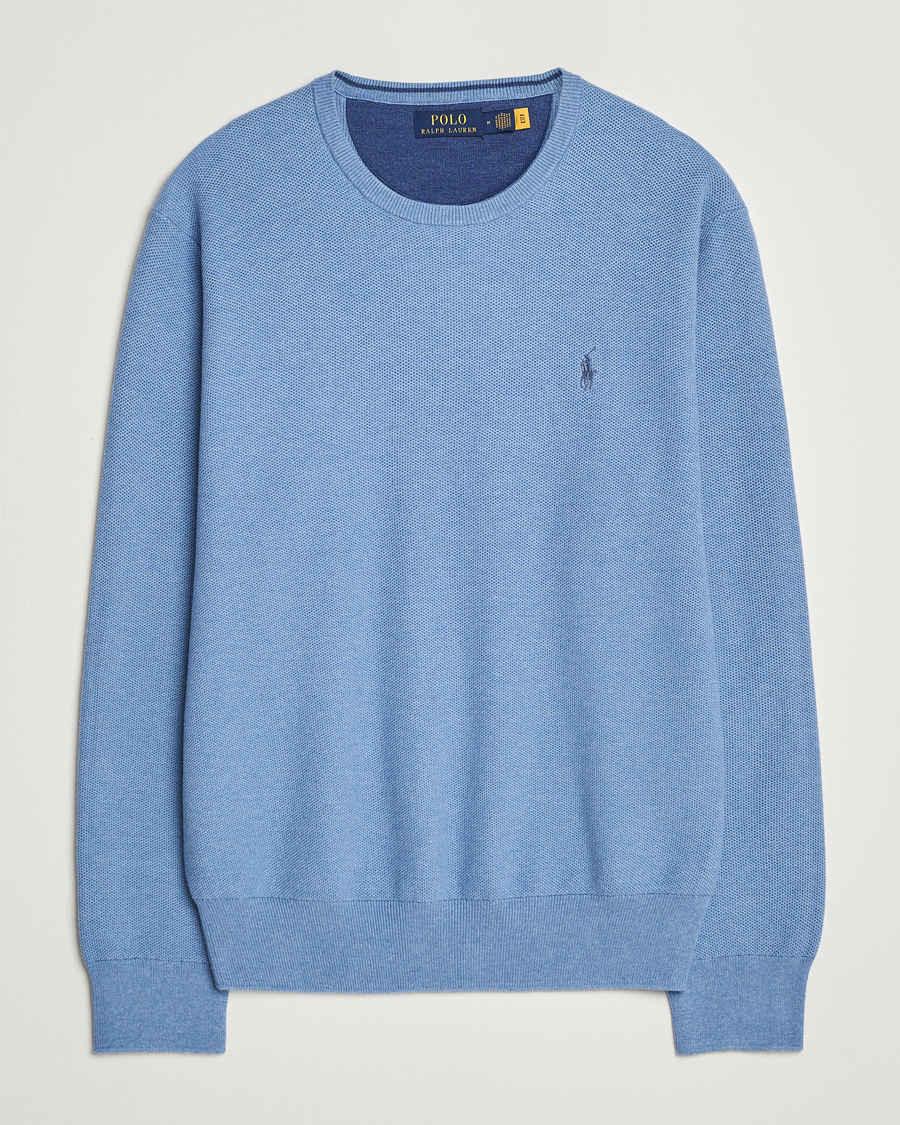 Hombres | Jerséis y prendas de punto | Polo Ralph Lauren | Textured Crew Neck Sweater Lake Heather