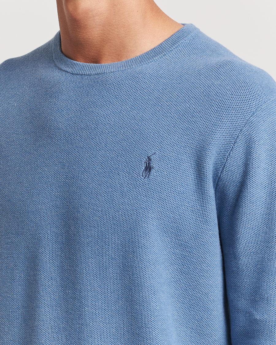 Hombres | Jerséis y prendas de punto | Polo Ralph Lauren | Textured Crew Neck Sweater Lake Heather