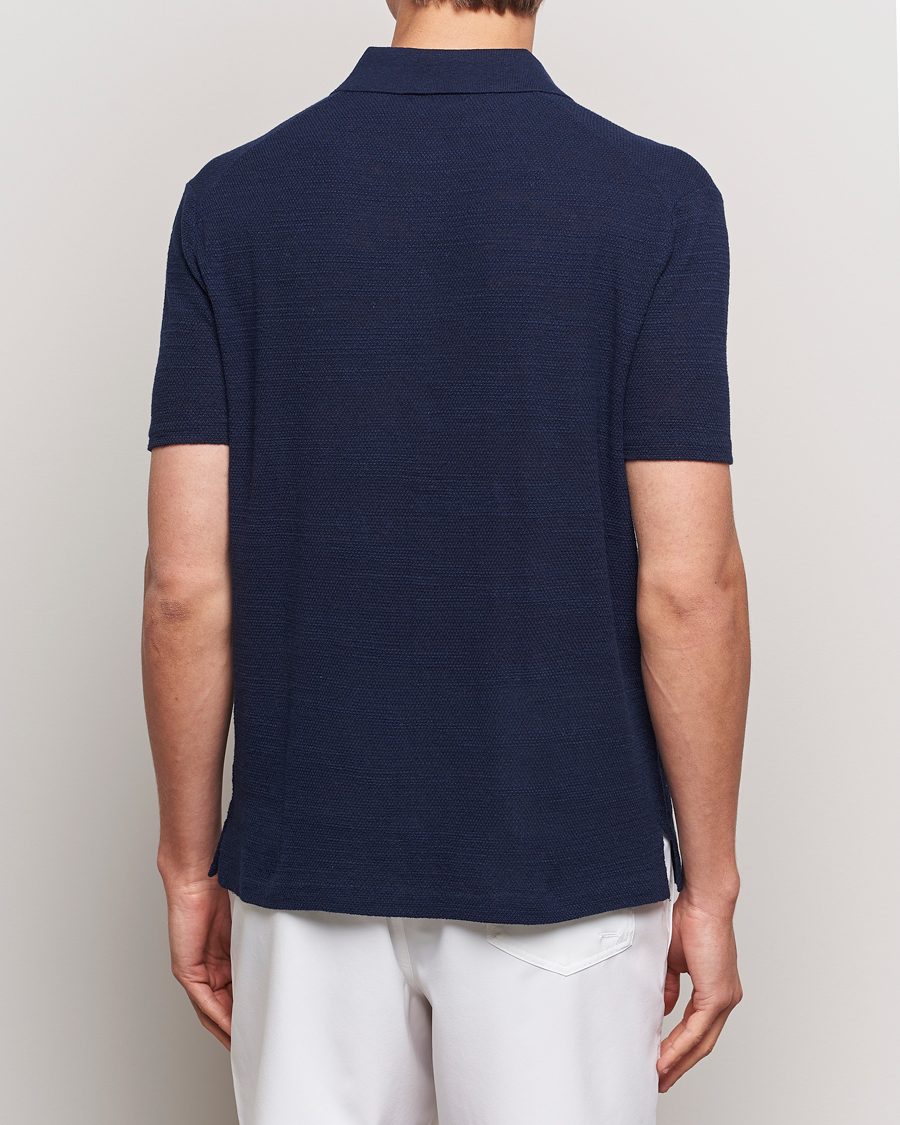 Hombres | Camisas | Polo Ralph Lauren | Textured Knitted Short Sleeve Shirt Bright Navy