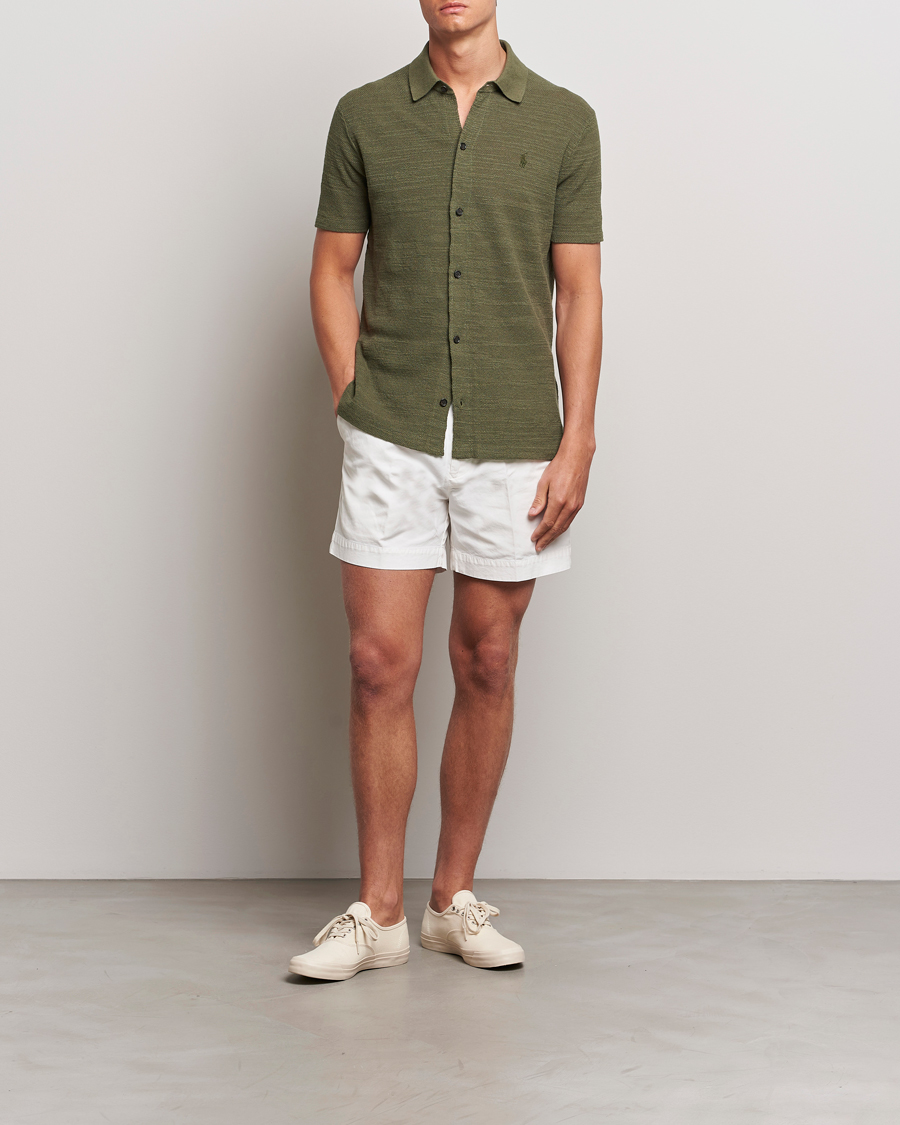 Hombres | Camisas | Polo Ralph Lauren | Textured Knitted Short Sleeve Shirt Thermal Green