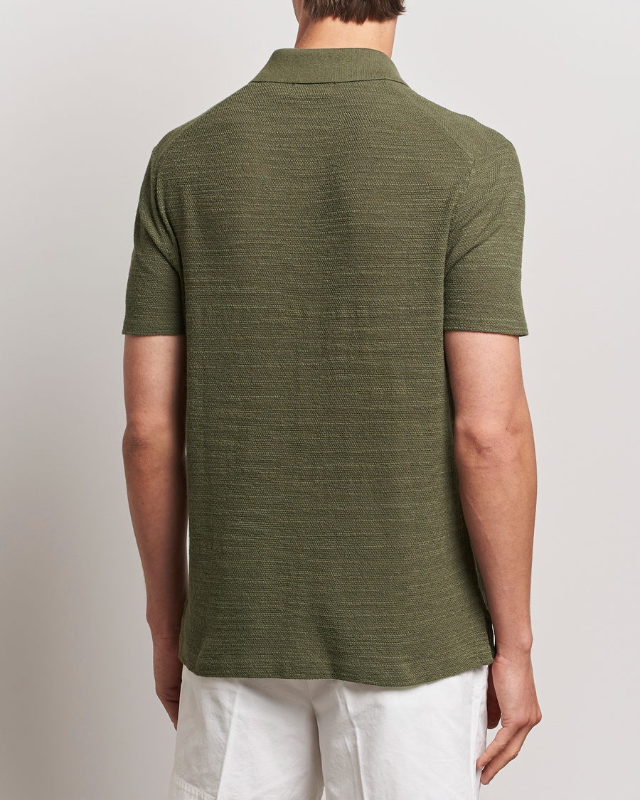 Hombres | Camisas | Polo Ralph Lauren | Textured Knitted Short Sleeve Shirt Thermal Green
