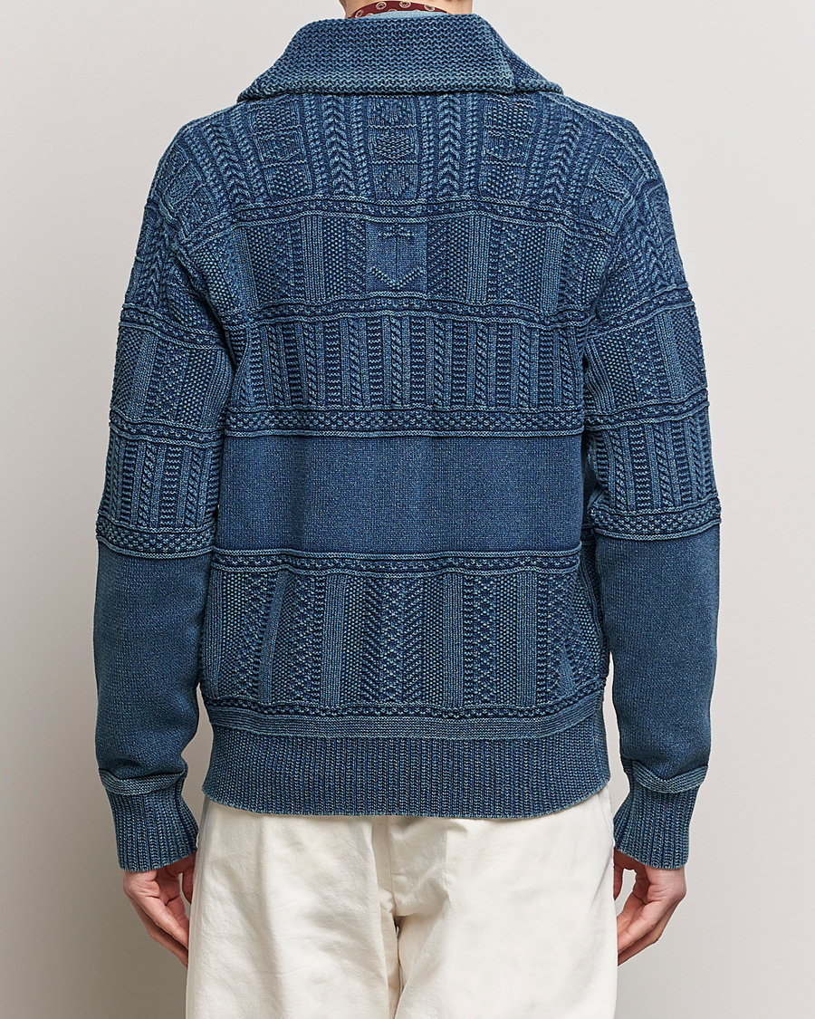 Hombres | Jerséis y prendas de punto | Polo Ralph Lauren | Knitted Shawl Collar Cardigan Dark Indigo