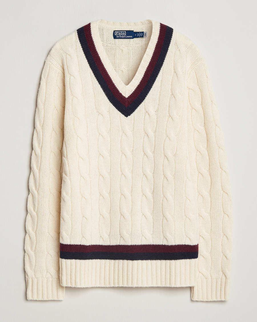 Hombres | Jerséis y prendas de punto | Polo Ralph Lauren | Wool Cricket Sweater Cream