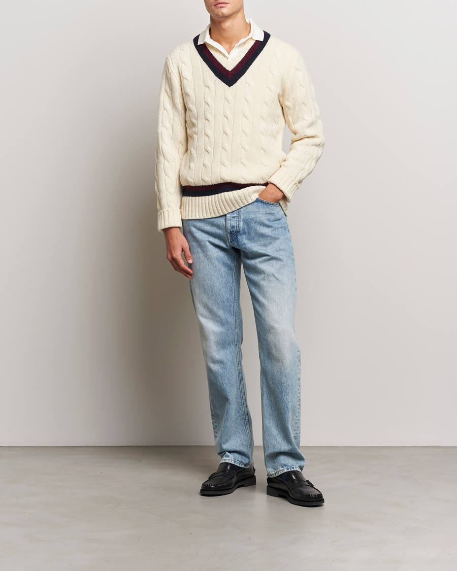 Hombres | Jerséis y prendas de punto | Polo Ralph Lauren | Wool Cricket Sweater Cream