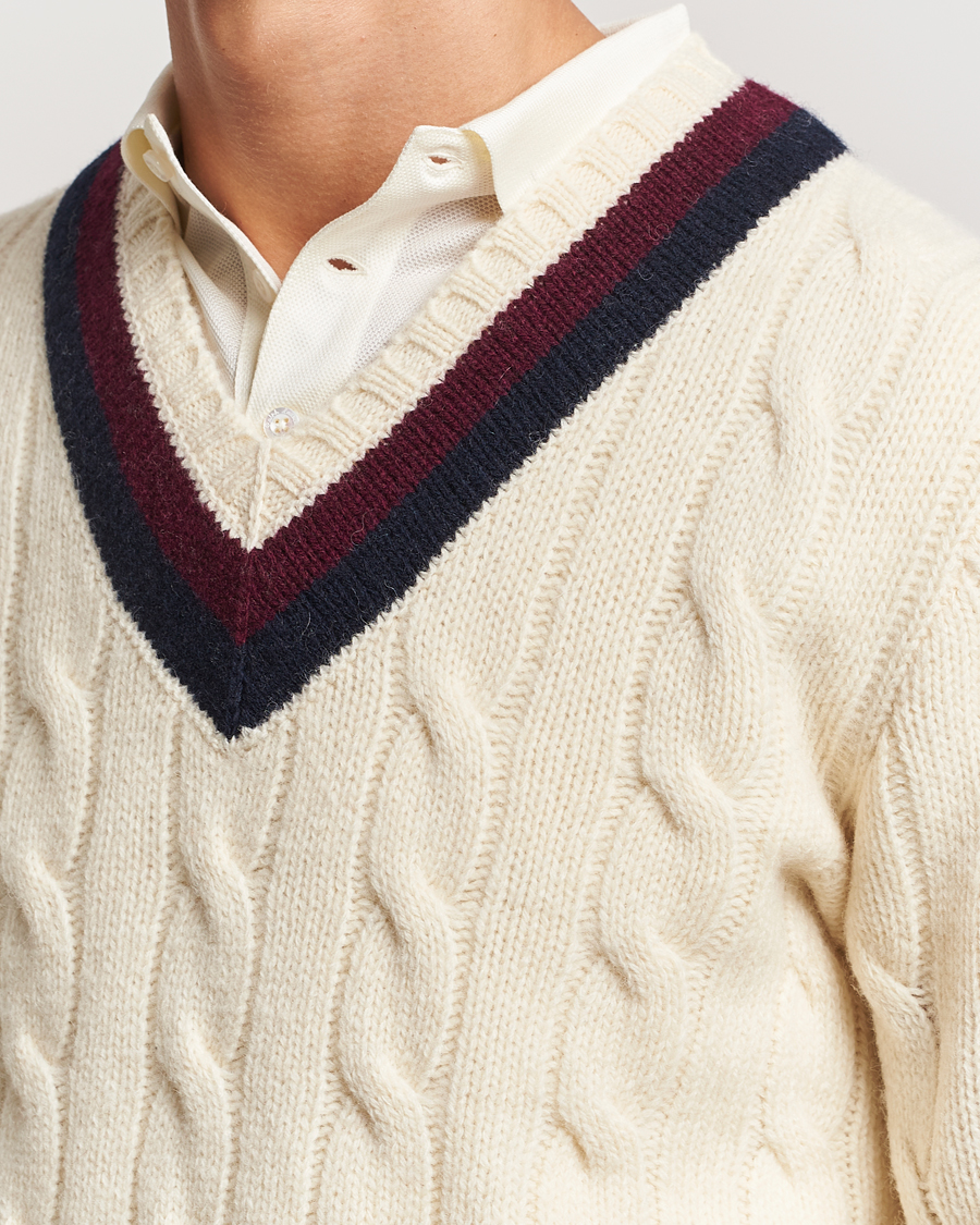 Hombres | Jerséis y prendas de punto | Polo Ralph Lauren | Wool Cricket Sweater Cream