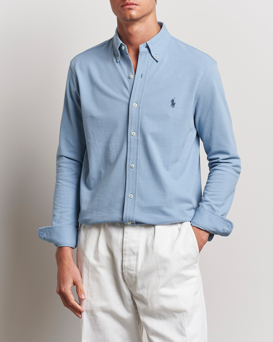 Hombres | Camisas | Polo Ralph Lauren | Featherweight Mesh Shirt Vessel Blue