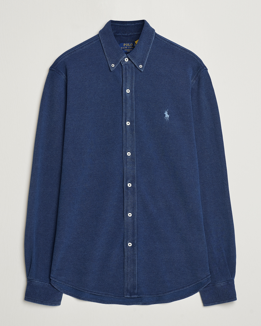 Hombres | Camisas | Polo Ralph Lauren | Featherweight Mesh Shirt Dark Indigo