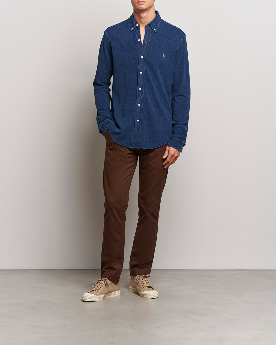 Hombres | Camisas | Polo Ralph Lauren | Featherweight Mesh Shirt Dark Indigo