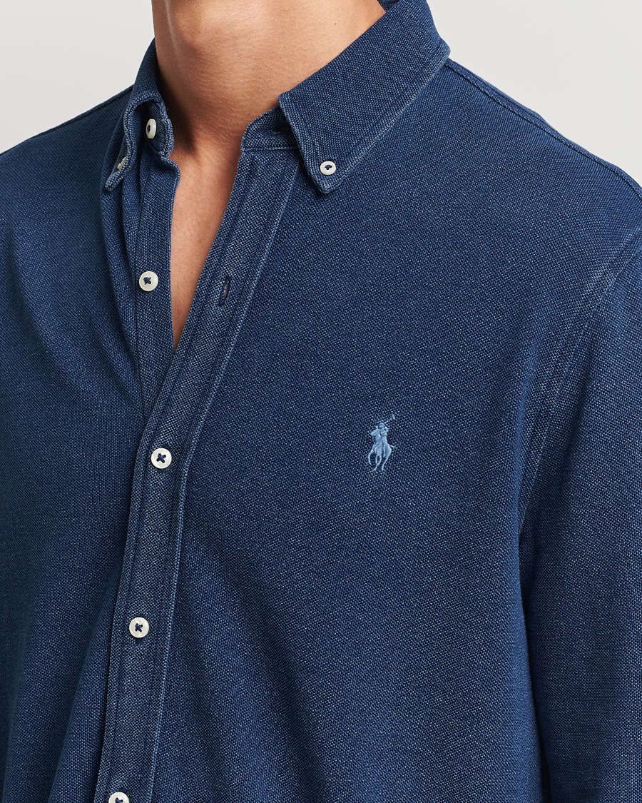 Hombres | Camisas | Polo Ralph Lauren | Featherweight Mesh Shirt Dark Indigo