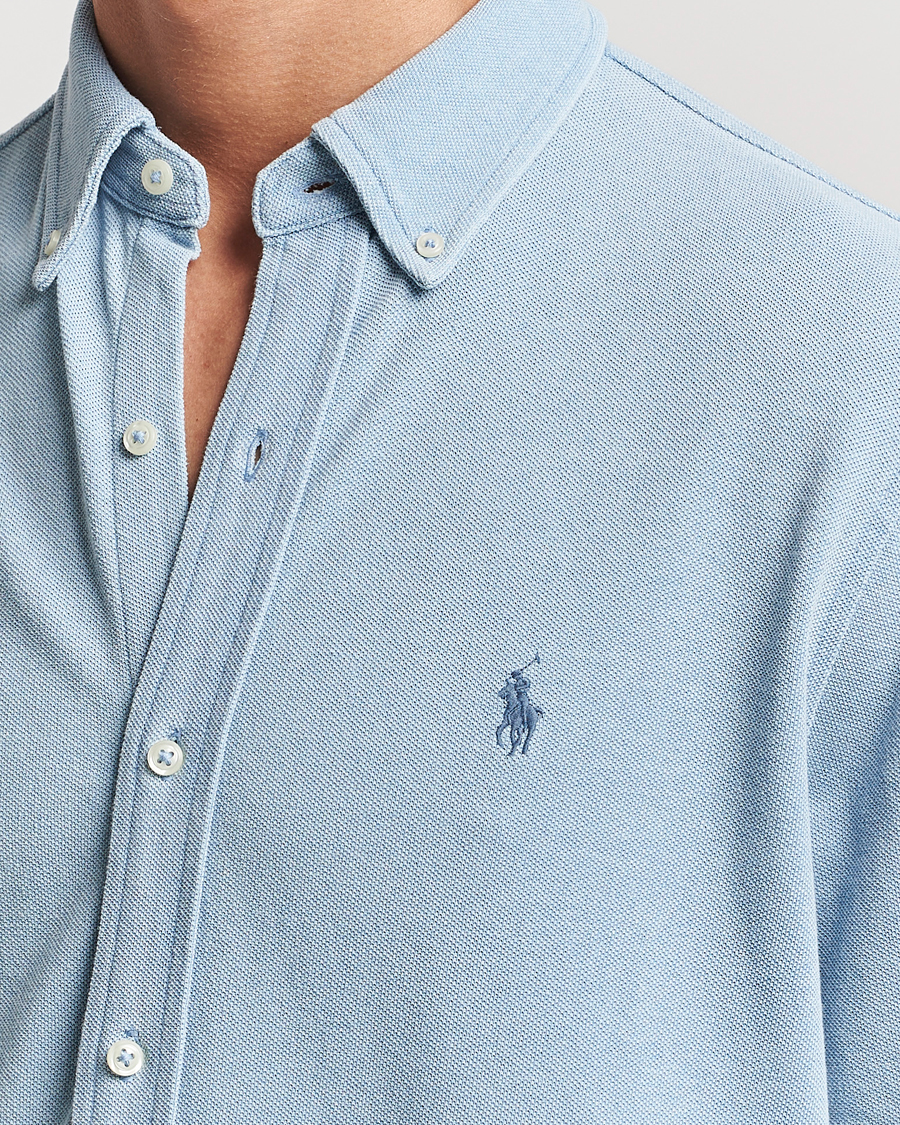 Hombres | Camisas | Polo Ralph Lauren | Featherweight Mesh Shirt Light Indigo