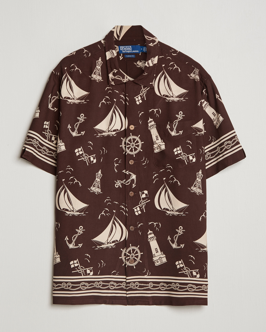 Hombres | Camisas | Polo Ralph Lauren | Printed Rayon Short Sleeve Shirt Captins Convo