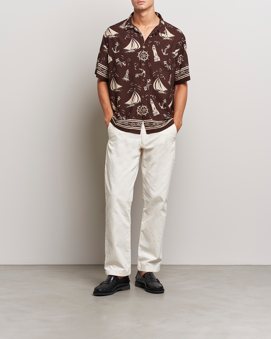 Hombres | Camisas | Polo Ralph Lauren | Printed Rayon Short Sleeve Shirt Captins Convo