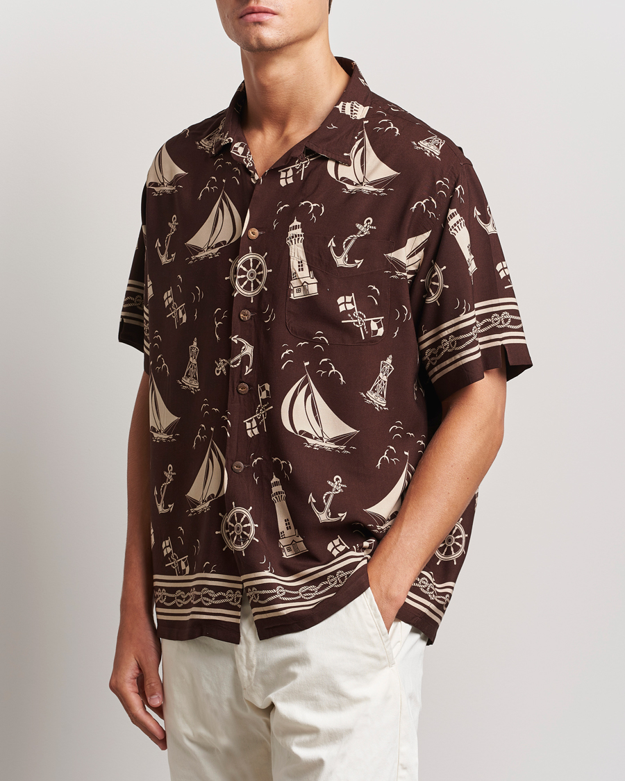 Hombres | Camisas | Polo Ralph Lauren | Printed Rayon Short Sleeve Shirt Captins Convo