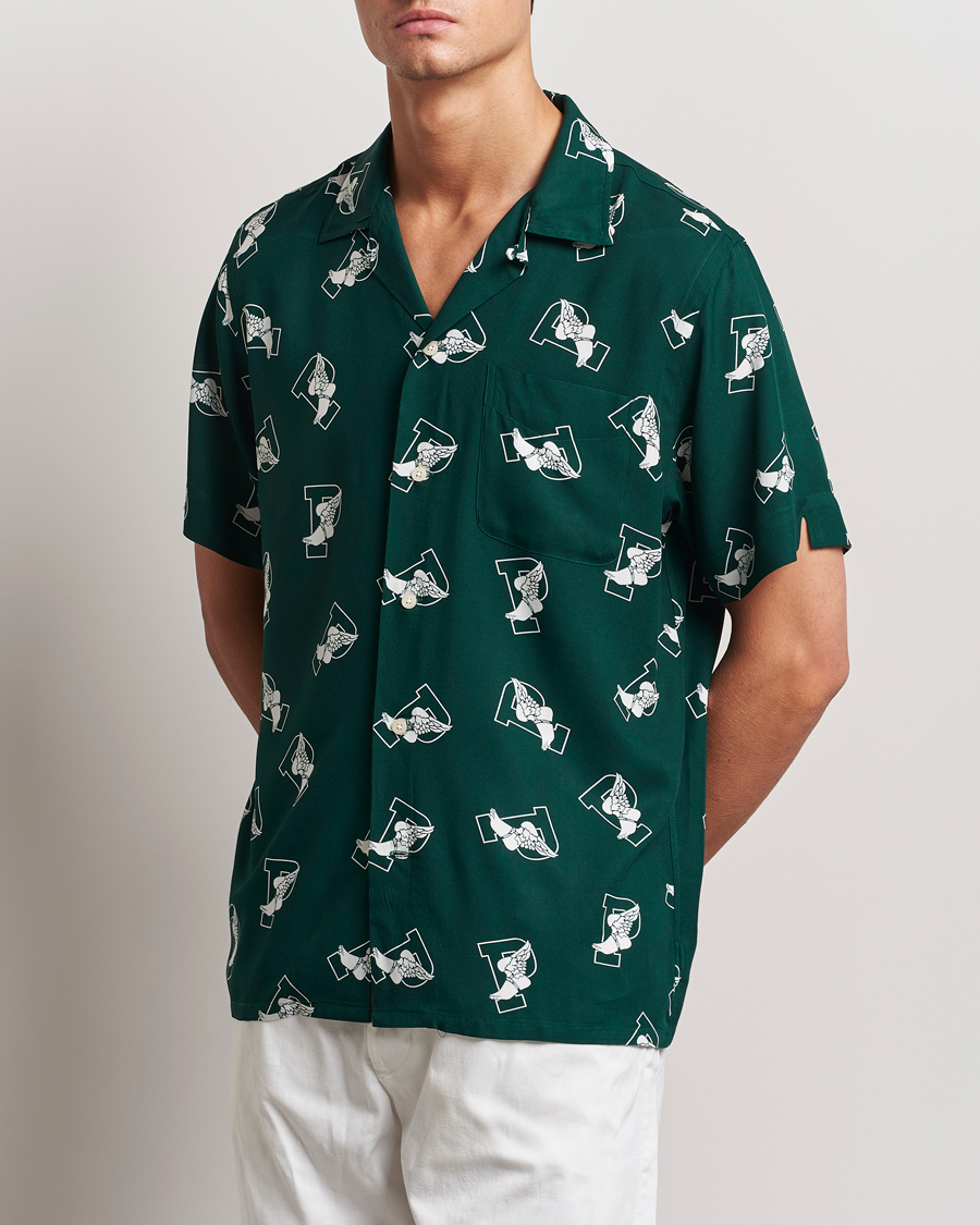 Hombres | Camisas | Polo Ralph Lauren | Printed P Wing Short Sleeve Shirt Toss Green