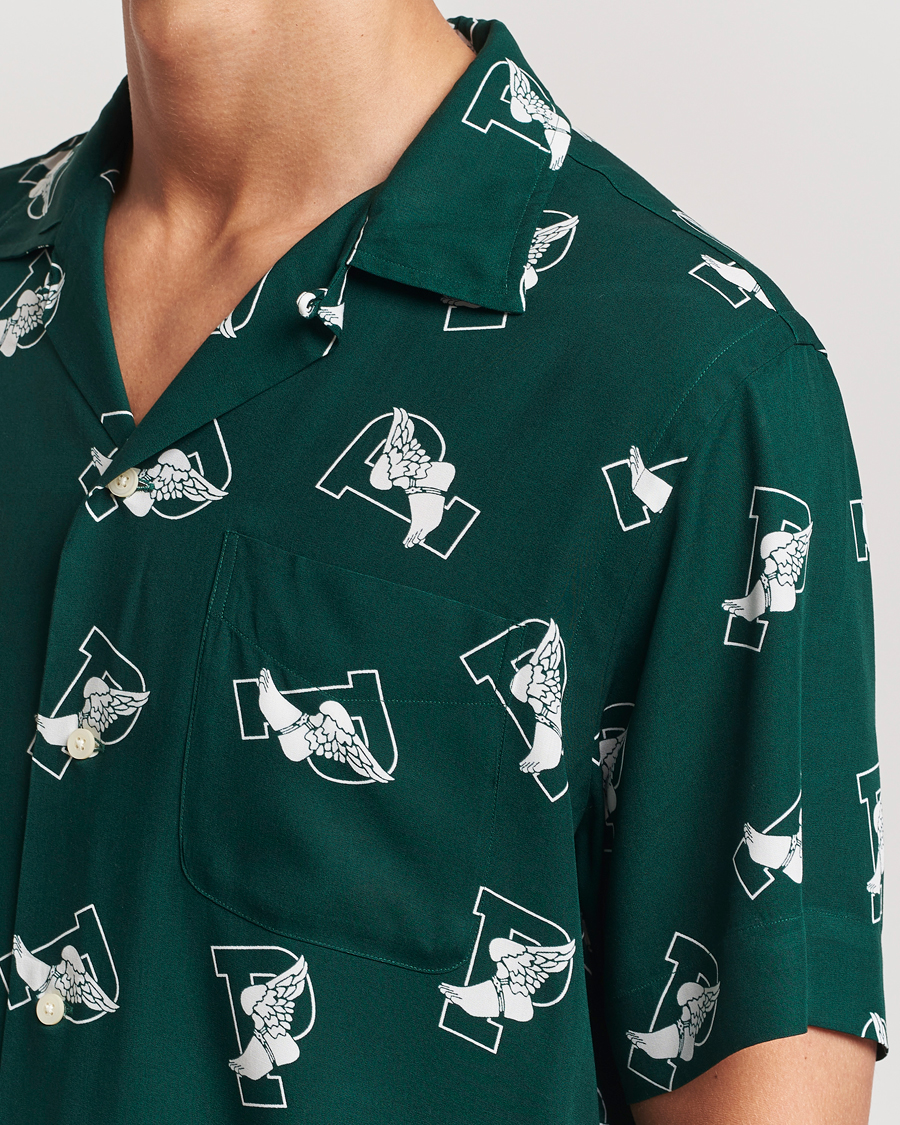 Hombres | Camisas | Polo Ralph Lauren | Printed P Wing Short Sleeve Shirt Toss Green