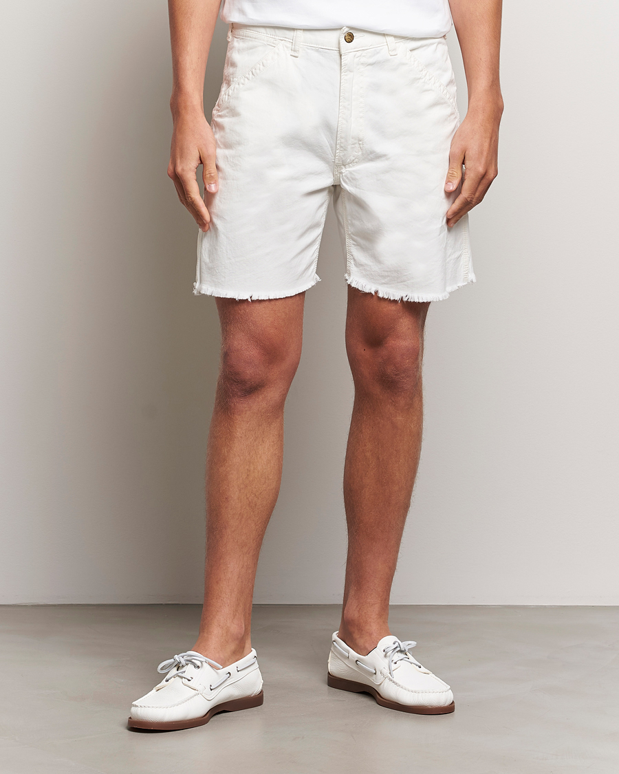 Hombres |  | Polo Ralph Lauren | Garment Dyed Rustic Worker Shorts Deckwash White