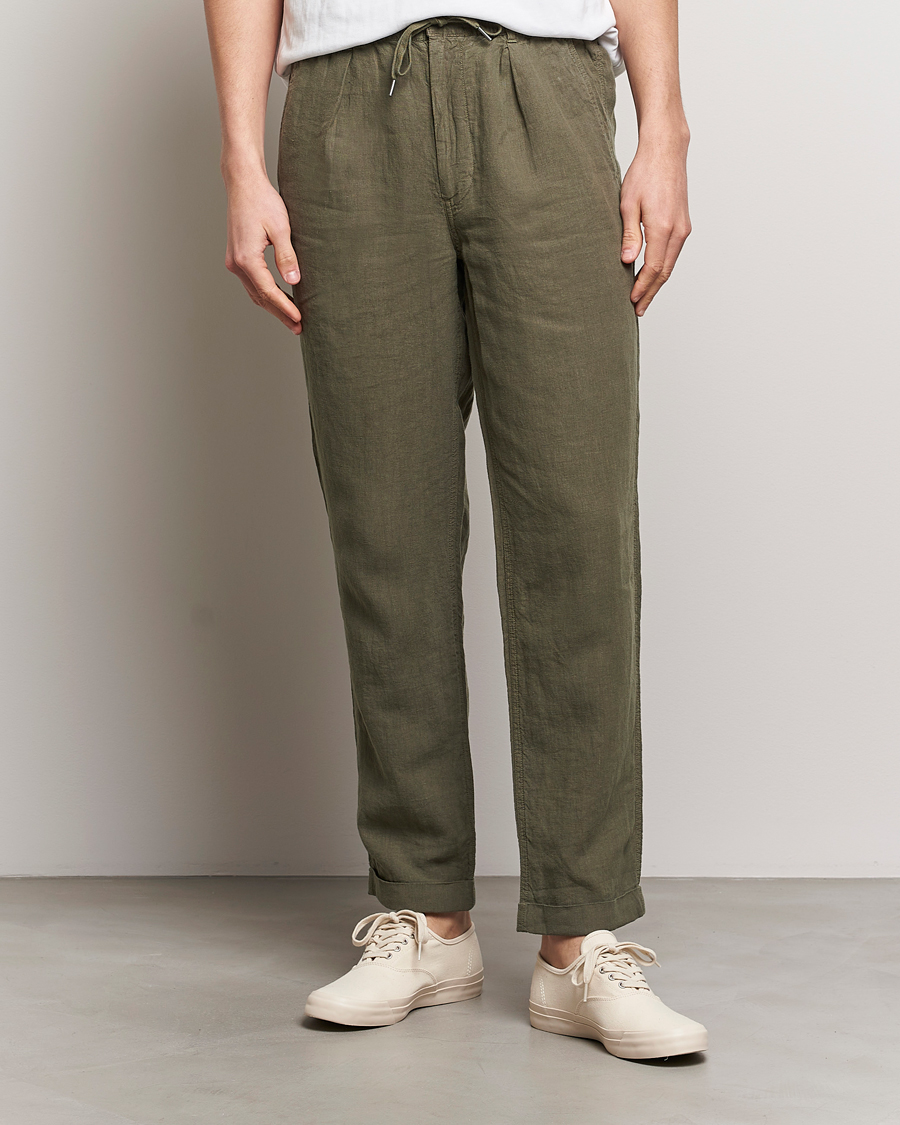 Hombres | Pantalones | Polo Ralph Lauren | Prepster Linen Trousers Thermal Green
