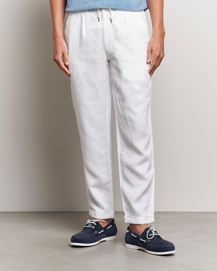 Hombres |  | Polo Ralph Lauren | Prepster Linen Trousers Ceramice White