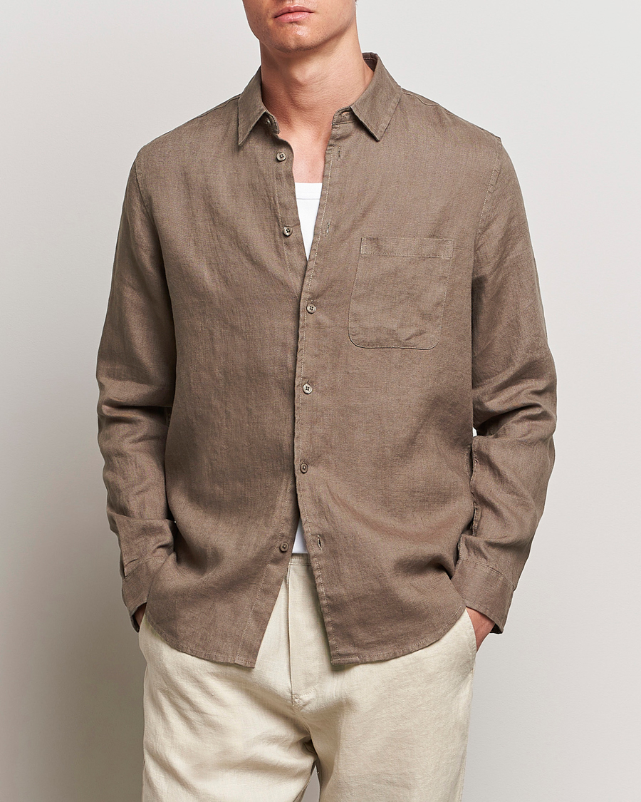 Men | Samsøe Samsøe | Samsøe Samsøe | Liam Linen Shirt Bungee Cord