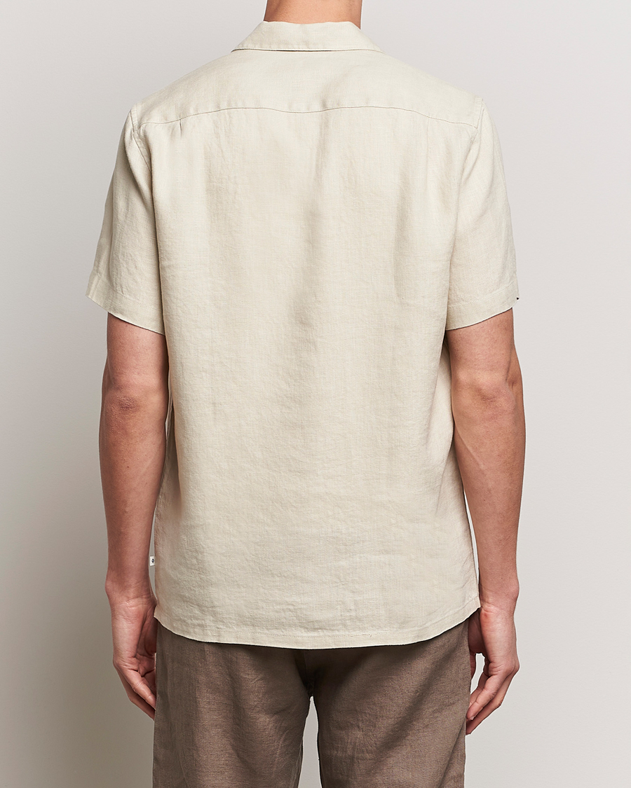 Hombres | Camisas | Samsøe Samsøe | Saavan Linen Short Sleeve Shirt Castle Wall