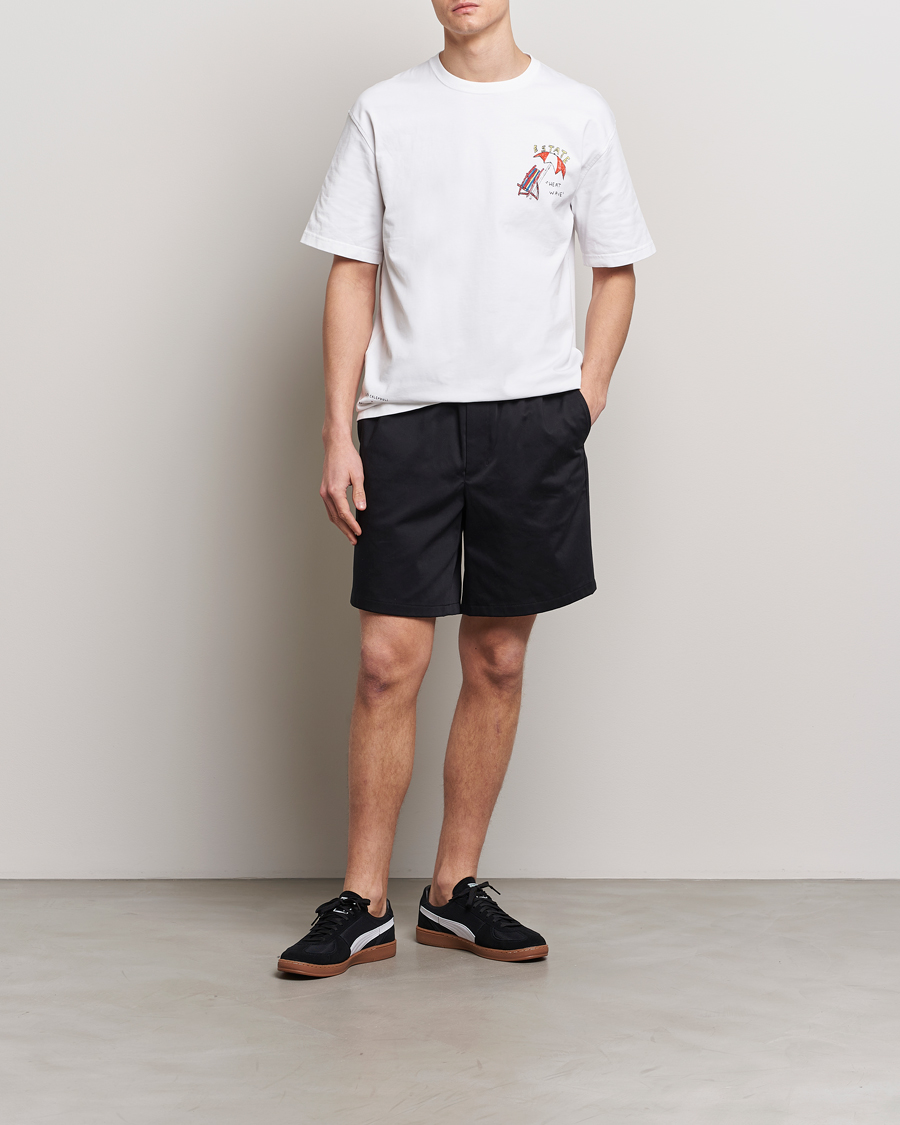 Hombres | Camisetas | Samsøe Samsøe | Sagiotto Printed Crew Neck T-Shirt White Estate