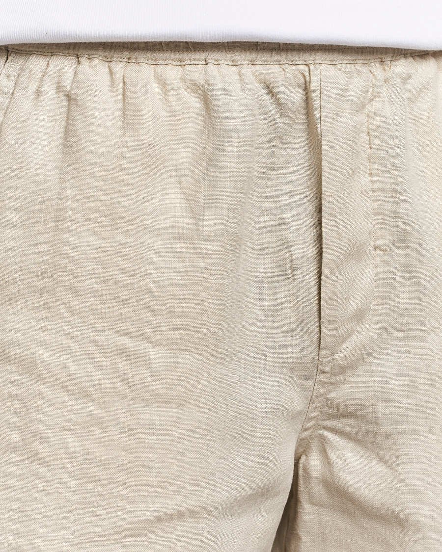 Hombres | Pantalones cortos | Samsøe Samsøe | Sajabari Linen Drawstring Shorts Castle Wall