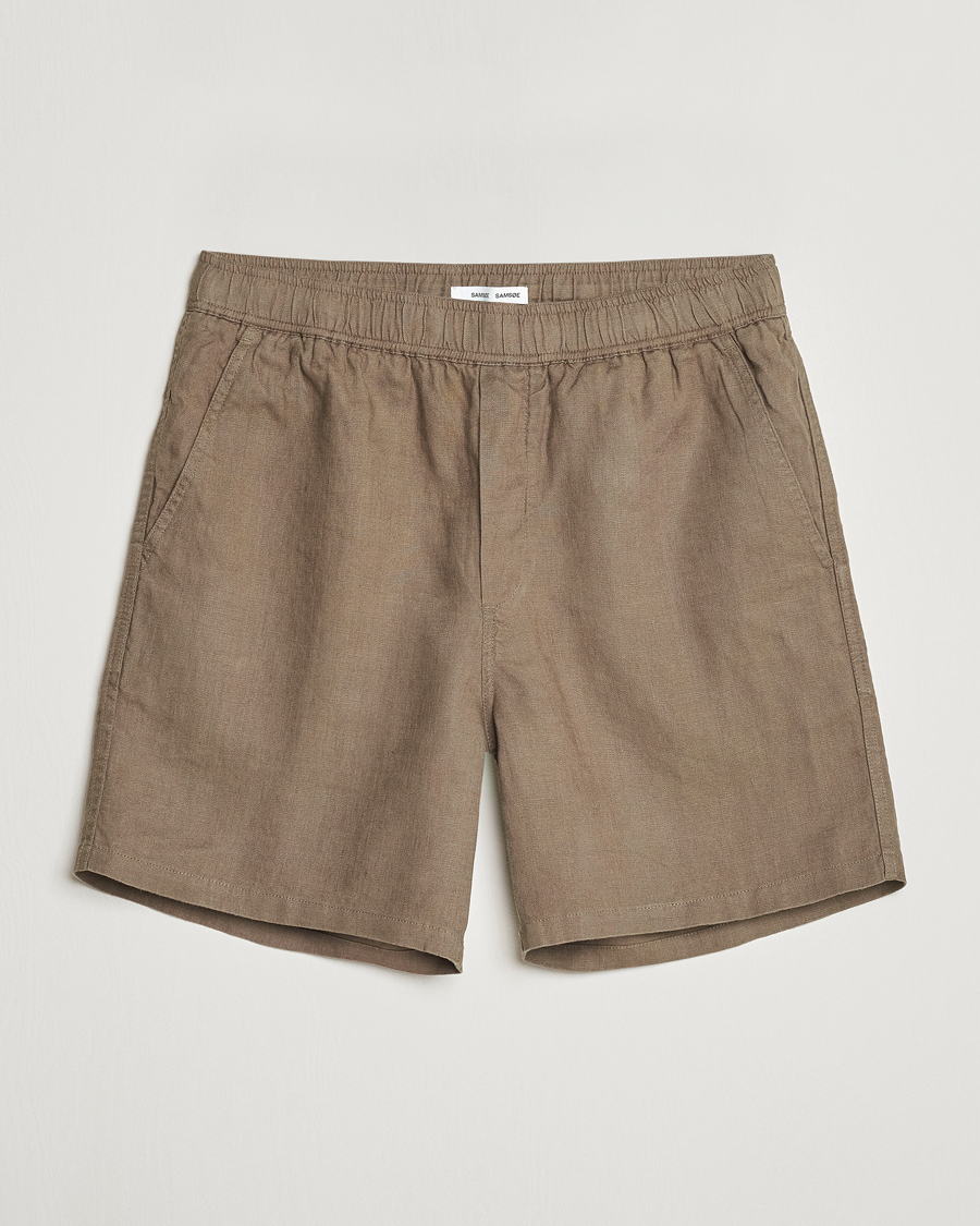 Hombres | Pantalones cortos | Samsøe Samsøe | Sajabari Linen Drawstring Shorts Bungee Cord
