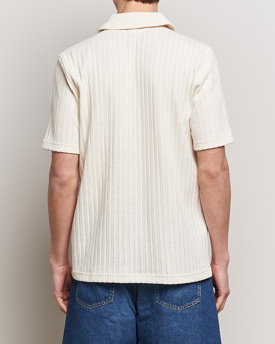 Hombres | Camisas | Samsøe Samsøe | Sakvistbro Structured Short Sleeve Shirt Clear Cream