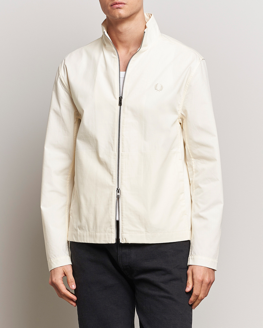 Hombres |  | Fred Perry | Woven Ripstop Shirt Jacket Ecru
