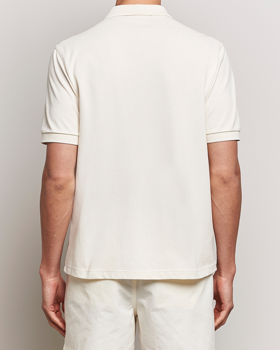 Hombres | Camisas | Fred Perry | Towelling Panel Polo Short Sleeve Shirt Ecru